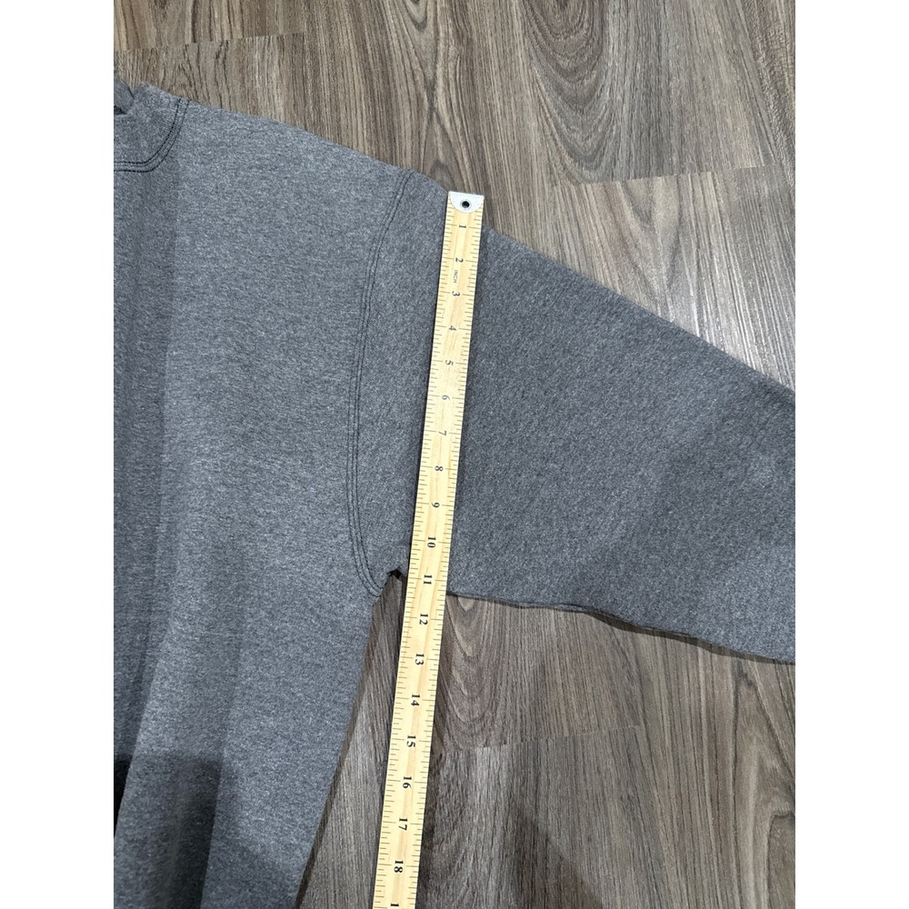 Vintage Ms BVD Gray Crewneck Sweatshirt Gray Blank Large Boxy Made In USA - Picture 8 of 8